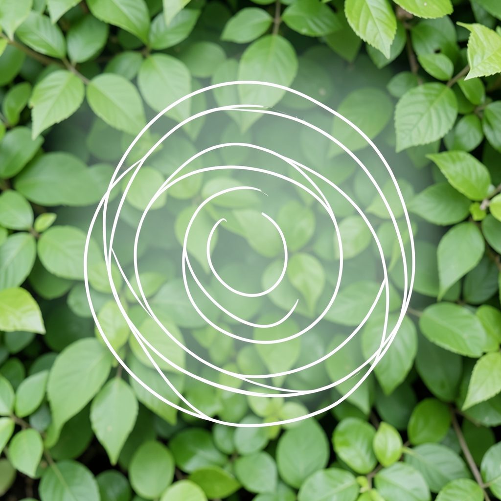 Abstract line-art swirl representing a telecom brand